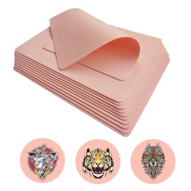 PIXESTT 10 Hojas Piel Sintetica Tatuaje, Piel de Tatuaje de Doble Cara para el Kit de Tatuajes, La Piel Sintética Profesional es Adecuada para Práctica