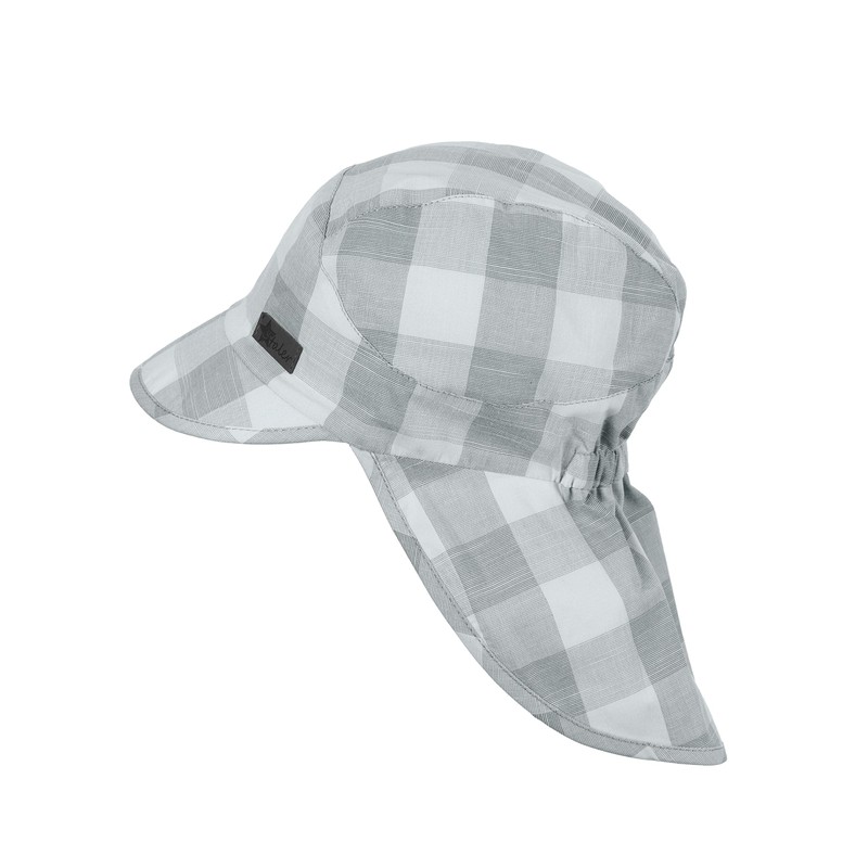 Sterntaler Boys' Peaked Cap with Neck Protection Hat, Grey (smoke