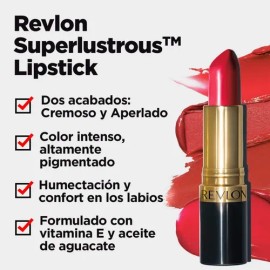 Lápiz Labial Revlon Super Lustrous Lipstick Tono Toast New York                                                                                       
