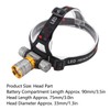 LED Diving Headlight Aluminum Alloy IPX8 Waterproof Super Bright 1500LM