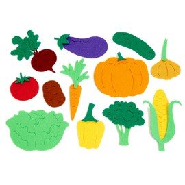 Felt Vegetables Set - Felt Figures - Felt Board Pieces for DIY, Crafts, Home Decoration, 3 Pcs