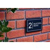 Badgemaster Modern Anthracite House Number Sign Plaque Stainless Steel Standoffs