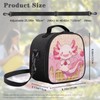 POLERO Axolotl Lunch Bag for Girls Cute Insulated Lunch Box