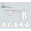 Ivilon Short Projection Brackets for Curtain Rods - for 1
