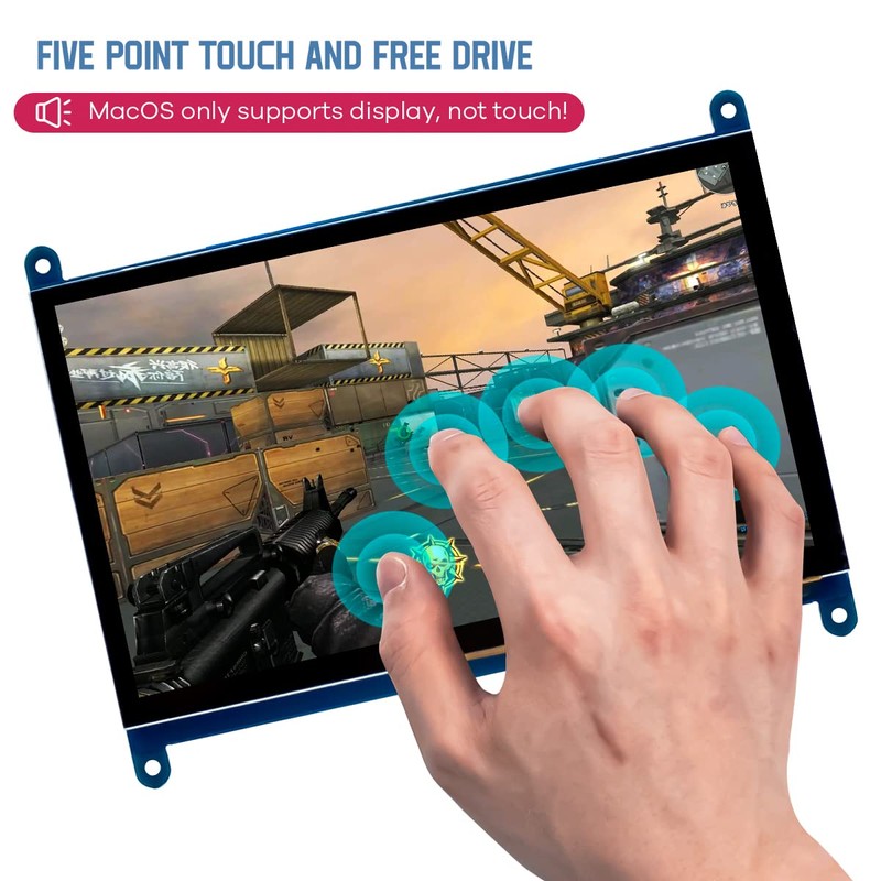 Hosyond 7 Inch IPS LCD Touch Screen Display Panel 1024×600