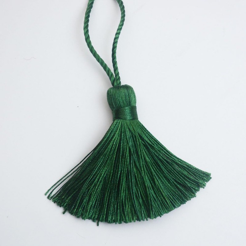 Makhry 20 x 4.3 Inch Handmade Silky Mini Craft Tassel