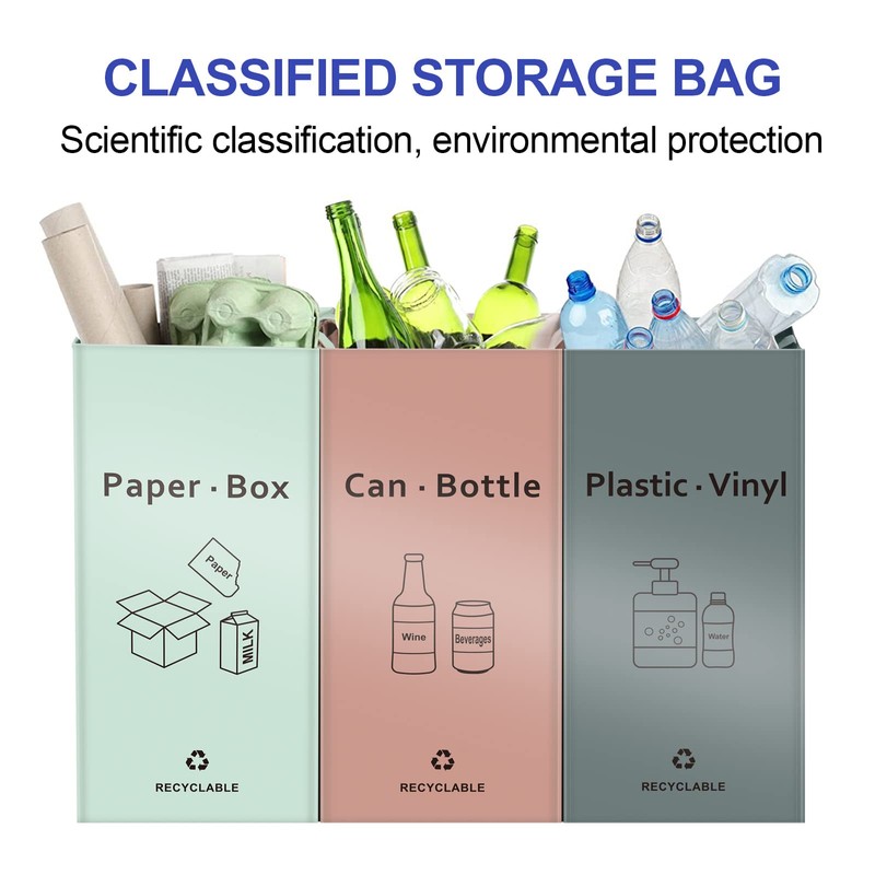 JIALAI HOME Separate Recycling Waste Bin Bags for Kitchen Home