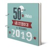 Round Birthday Guest Book Individually Printed 215 x 215 mm