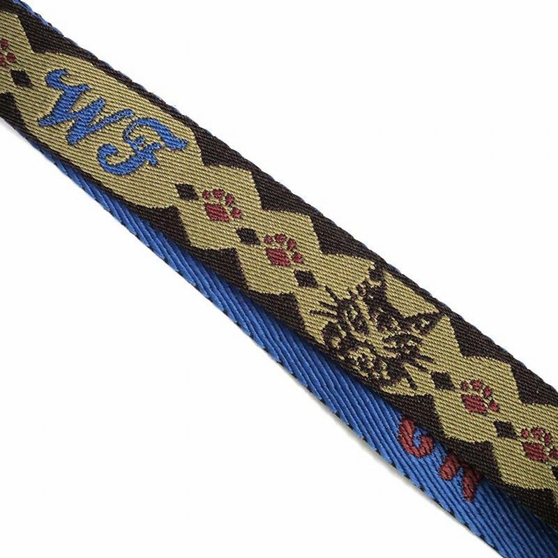 Wachifudo Dayan Cat Jacquard Suspenders, multicolor
