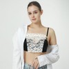 Lace Chest Cover for Low-Cut Outfits DD-12011 Black 3ea