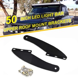 Dasen Compatible with 1993-2011 Ford Ranger Upper Roof Winshield Mounting Brackets w/ 50 Inch 288W Curved LED Light Bar and Wiring Harness