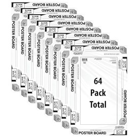 ArtSkills 14" x 22" Premium Poster Board - Lightweight White Poster Board 64 Count