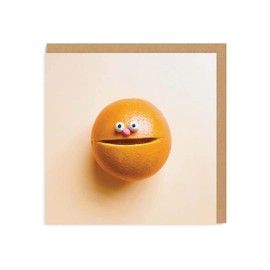 Ohh Deer - Birthday Card for Her - Orange Smiley Face - For Mum Sister Daughter Friend