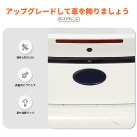 Subaru BRZ 2022-Present Rear Emblem Decorative Cover Rear Logo Decoration Ring Protective Cover Ring Decoration Sticker Car Logo Ring Cover Coil Cover Car Accessories ABS (Back Logo/Glossy Black)