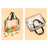 Toy Storage Bags with Labels, 4-Piece Set, Clear PVC, Waterproof,