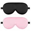 Silk Sleep Eye Mask 2 Pcs- Pure natural soft breathable