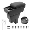 YJYWZH Car Armrest Storage Box for Honda Fit Jazz 2009-2013