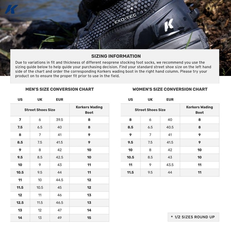 Korkers Men's Chrome Lite Wading Boot w/Fixed Kling-On Rock Soles