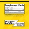 Primaforce L-Citrulline 2500mg per Serving, 60 Servings; 120 Tablets