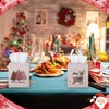 Acellegic 2 Pcs Christmas Square Linen Tissue Box Cover Rustic