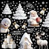 DERAYEE Christmas Window Decoration, Large Window Decoration, Snowflakes Window Decoration,