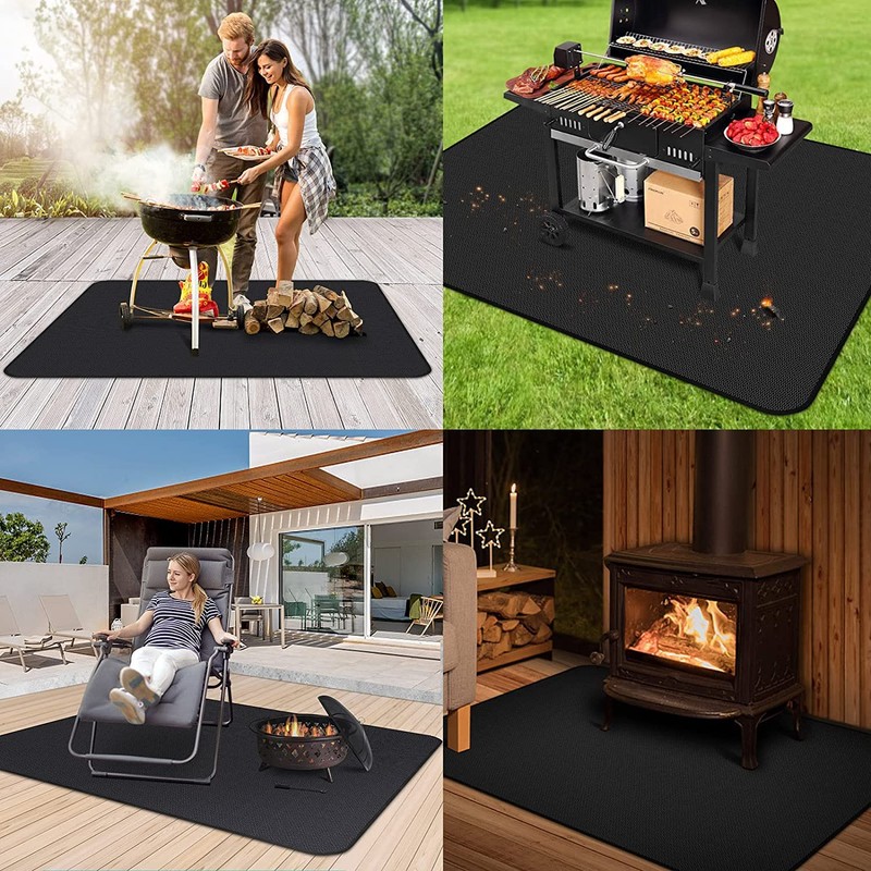 UBeesize Large 65 x 48 inches Under Grill Mat for