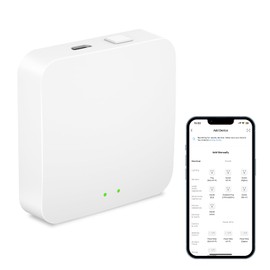 Etersky Mesh Gateway, Hub Smart Home Gateway funktioniert mit Thermostatventil, intelligentes Gateway für Termostato Programmable, kompatibel mit Alexa/Google Home, Fernbedienung
