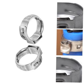 Zerodeko Stainless Steel Single Ear Clamp Set Assorted Sizes Hose Clamps for Woodworking 5.8-21mm Tube Clip