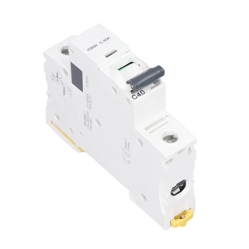 1P Miniature Circuit Breaker Low Voltage DIN Rail Mount Protection