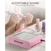 BRANTMAKER Nail Dust Collector with Brush and 2 Reusable Filters,