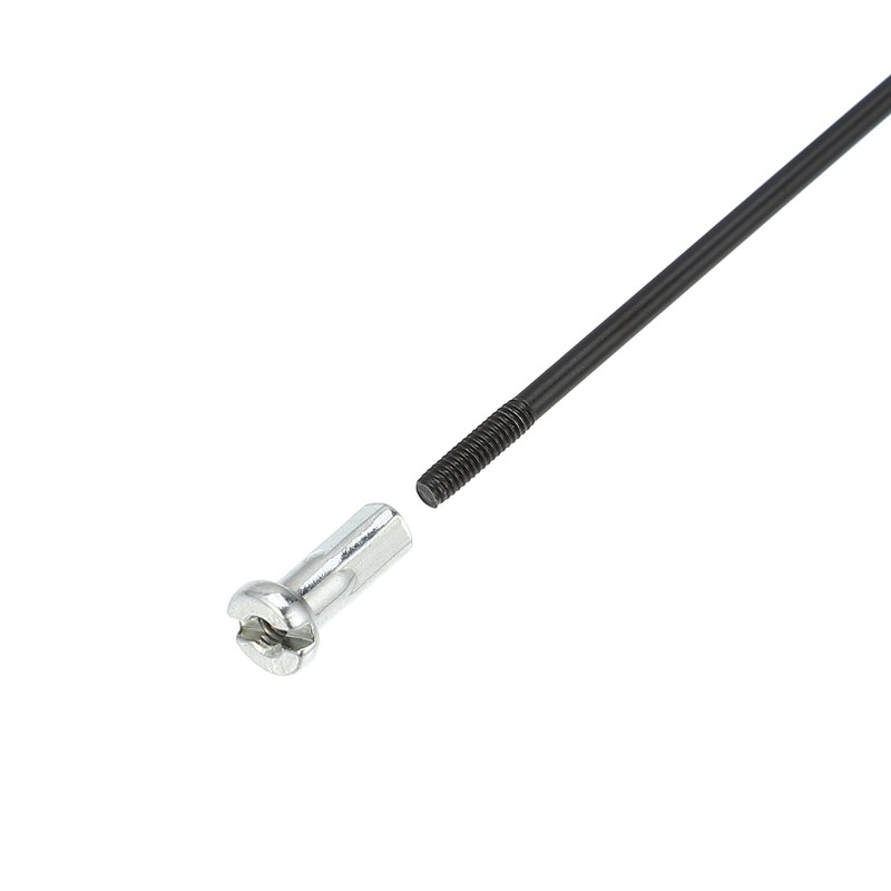 QUARKZMAN 40 Pcs 14G J Curve 136mm Spokes with Nipples
