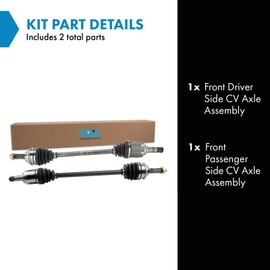 TRQ Front CV Axle Shaft Assembly Set Compatible with 2005 Subaru Impreza