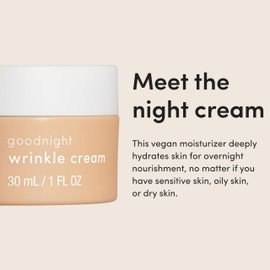 hims Goodnight Wrinkle Cream - Hydrating Men's Face Moisturizer with Hyaluronic Acid, Shea Butter & Caffeine - Reduces Wrinkles While You Sleep - 1 fl oz