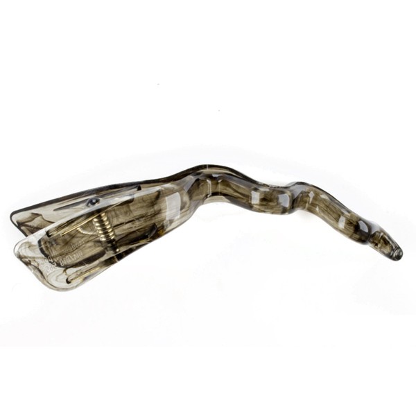 Mini Wave Hair Clip in Smoke Grey Size Small Approx.