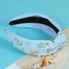 Gmmidea Ocean Knotted Headbands for Women Girls Beaded Seashell Starfish