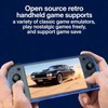 Retro Handheld Game Console 5.1-Inch IPS Screen,Transparent Black