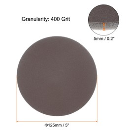 HARFINGTON 15pcs Sanding Sponge Hook and Loop Sanding Disc, 5-inch Sponge Sanding Pad 400 Grit Hook and Loop Sanding Disc Wet/Dry for Car Wood Drywall Metal Polishing & Grinding