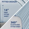 Swift Home Smart Sheets, Ultra Soft Brushed Microfiber 4-Piece Sheet