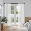 Topfinel Kitchen Curtains 48 Inch Drop, Short Net Curtains for