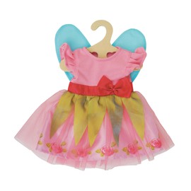 Heless 2430 Doll Clothes in Princess Lillifee Design Dress with Pink Bow for Dolls and Cuddly Toys Size 35-45 cm
