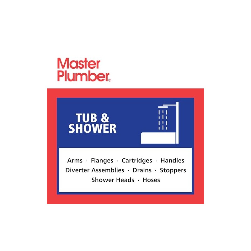 Master Plumber J-4X, Tub/Shower Faucet Seats - Long - 1/2-Inch