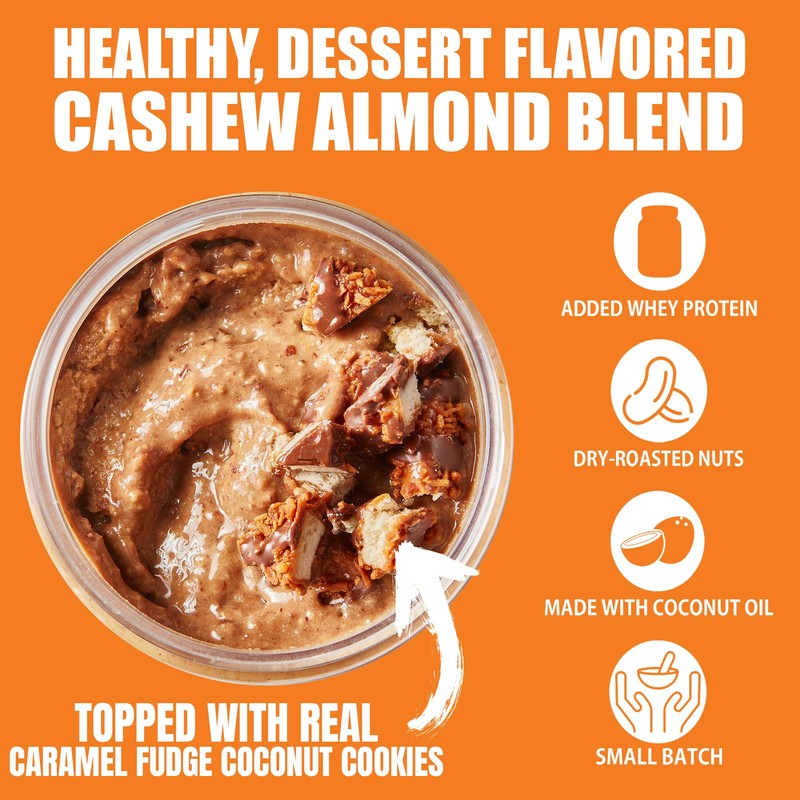 Fit Butters Caramel Fudge Coconut Cookie Cashew Almond Butter Spread,