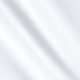 Poly Crepe White Fabric by The Yard