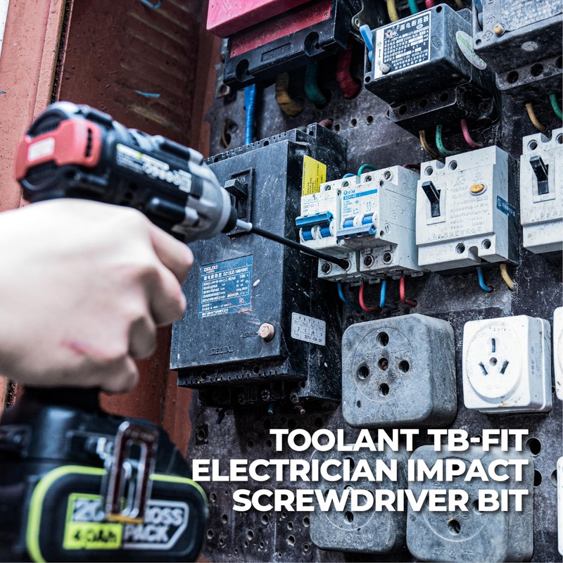 toolant TB-Fit Electrician Impact Screwdriver Bit Set, 5pcs FPH1 (PH1-SL4.5)