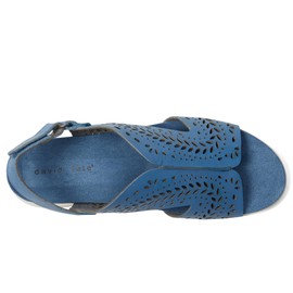 David Tate Women's Moda Flat Sandal, Denim, 10 X-Wide
