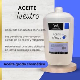 Aceite Masajes Neutro Corporal Spa Profesional 4 Litros VA