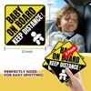Baby on Board Magnet for Car - 2 Pack 5.5x5.5