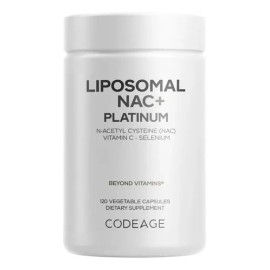 Codeage NAC+ Liposomal Platino 120 Cápsulas Vitamina C N-acetil Cisteína
