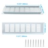 Hordion 2 Pack Louvered Ventilation Grille, 11.8 x 3.1 Inch