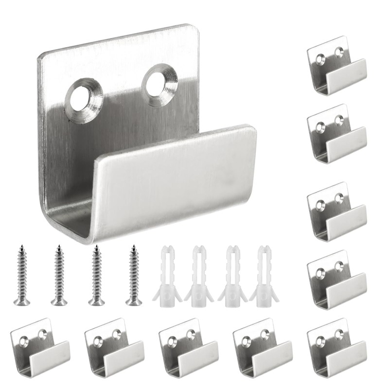 Luomorgo 10 Pcs Tile Display Wall Hanger, Stainless Steel Wall